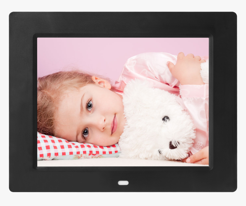 Cute Baby Girl With Teddy, HD Png Download, Free Download