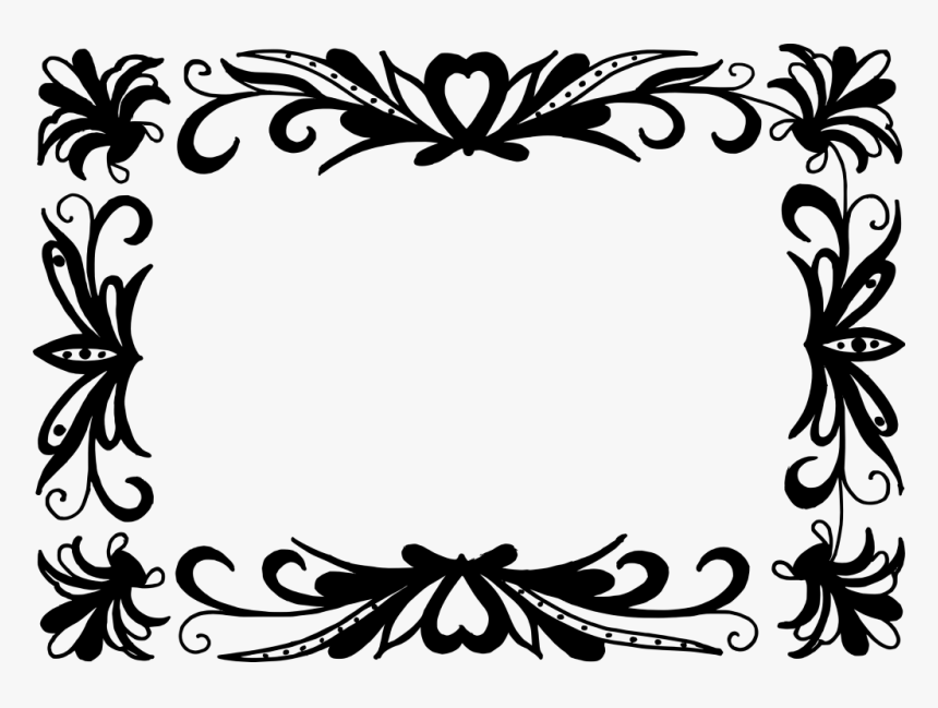 Border Frames Design Black And White, HD Png Download, Free Download