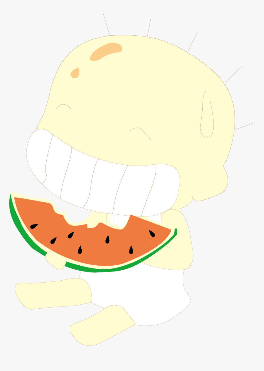Watermelon Eating Cartoon Child - Illustration, HD Png Download, Free Download