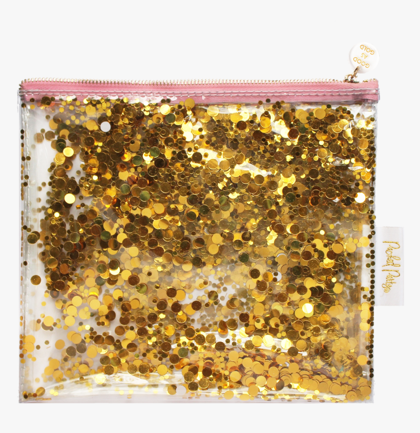 Good As Gold Confetti Pouch - Trousse Transparente Paillettes, HD Png Download, Free Download