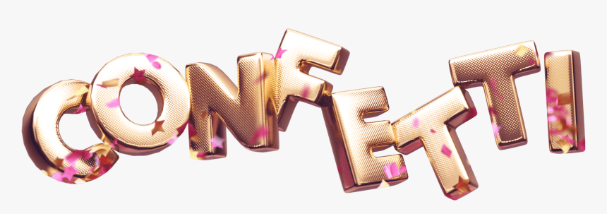 Gold 3d Font Text - 3d Text Font Png, Transparent Png, Free Download