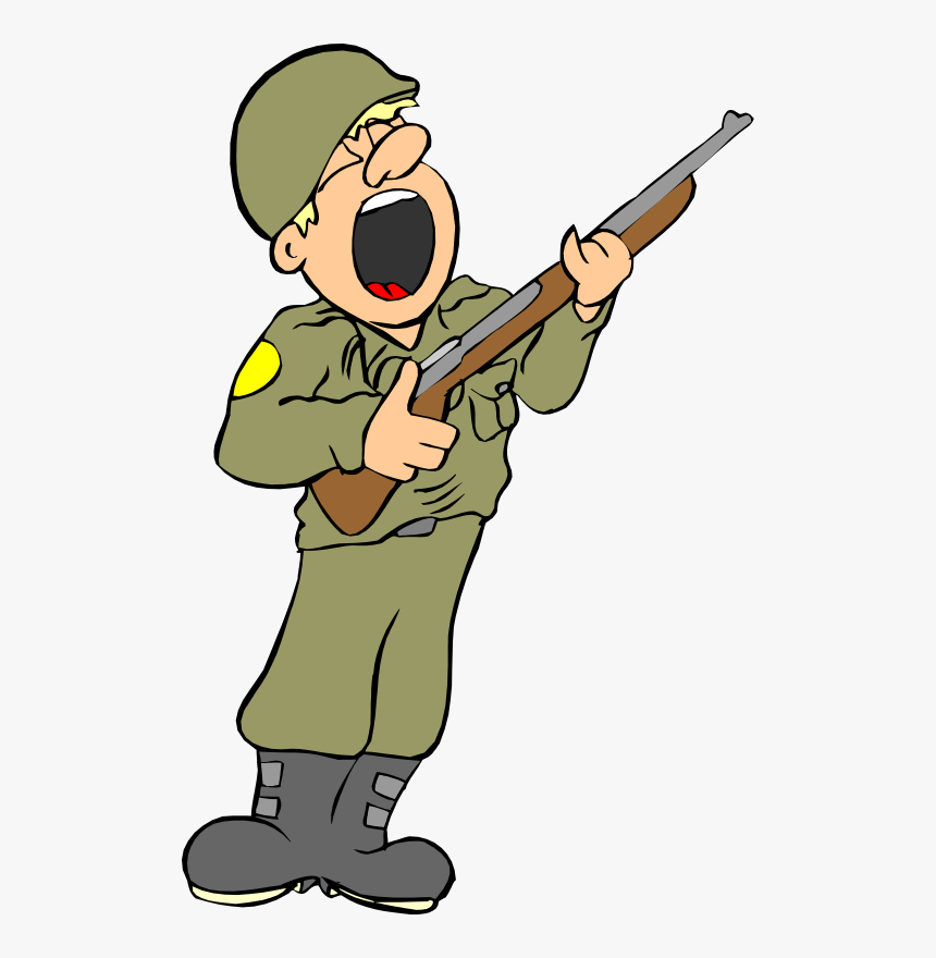 Soldier Silhouette Clip Art - American Soldier Clipart, HD Png Download, Free Download