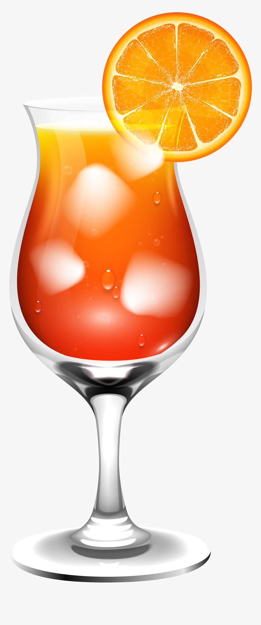Orange Cocktail Png Clip - Transparent Background Cocktails Clipart, Png Download, Free Download
