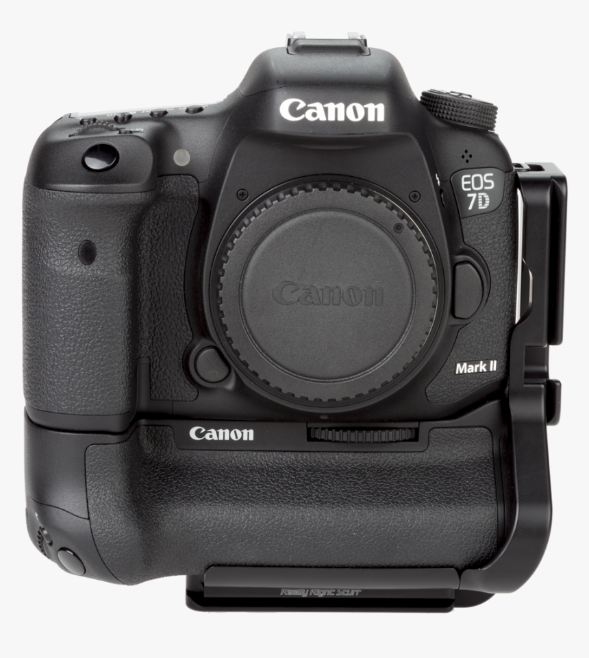 Bge16 Aluminum L Plate Attached To Canon Camera With - Canon 80d With Battery Grip, HD Png Download, Free Download