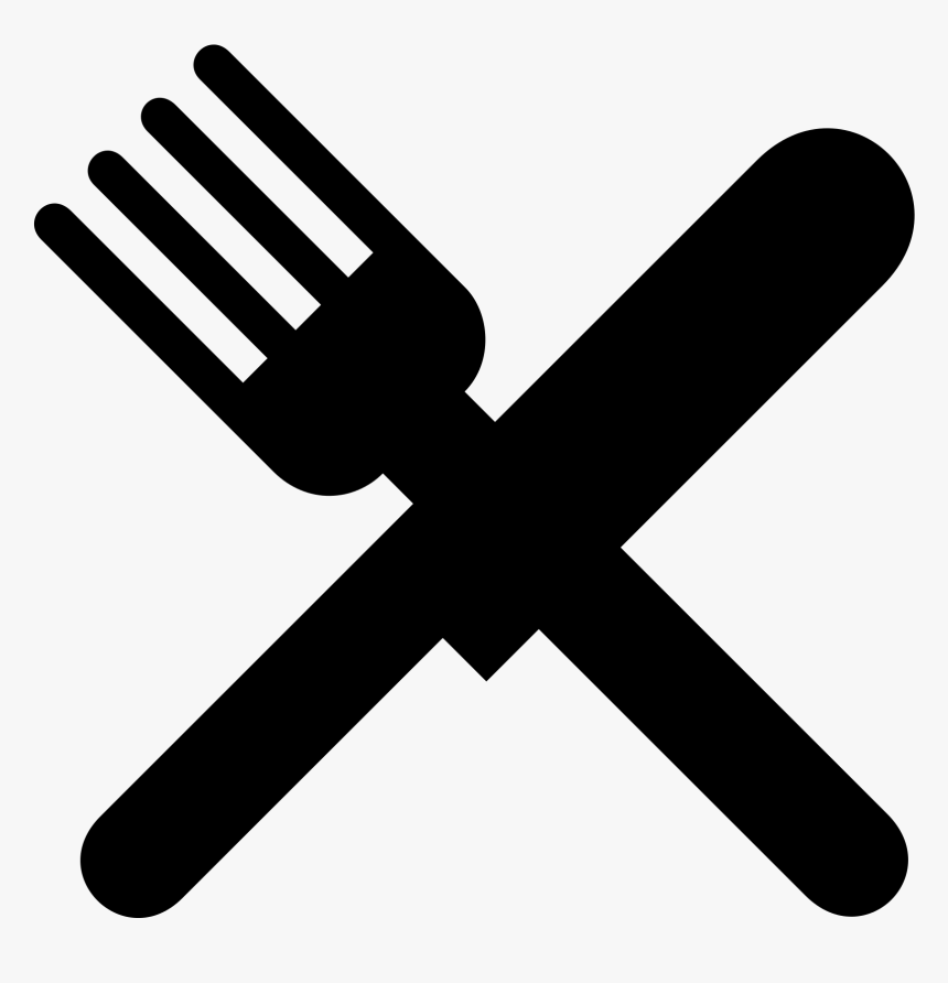 White Fork And Knife Png - Fork And Knife Svg, Transparent Png, Free Download