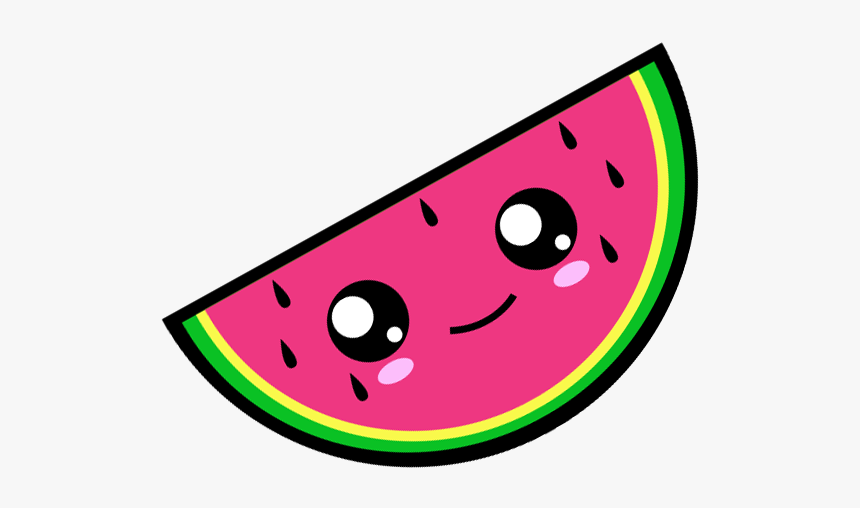 Watermelon With Cute Face, HD Png Download, Free Download