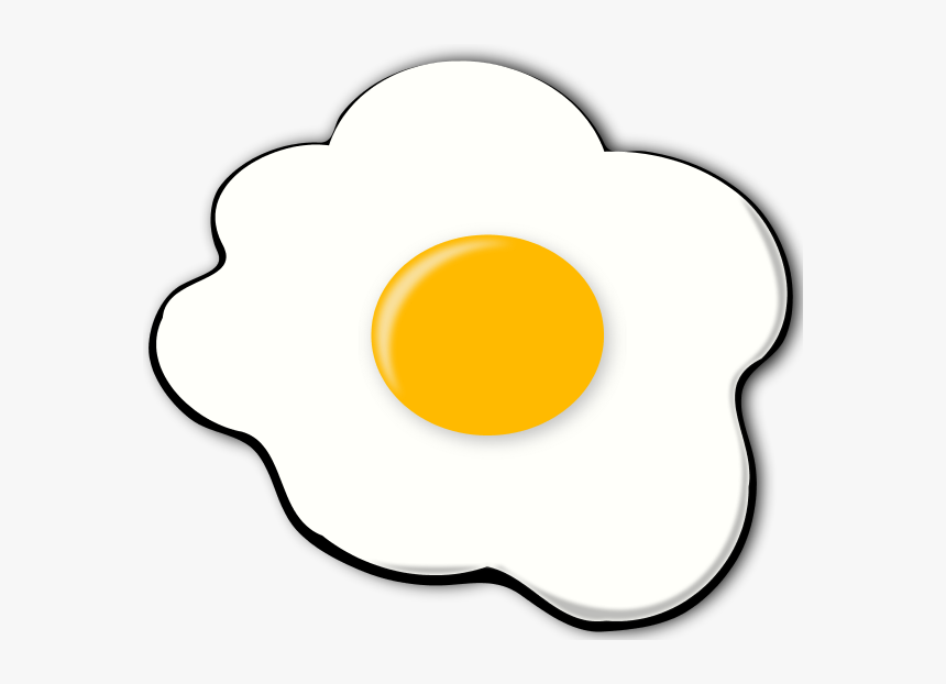 Fried Egg Clipart - Sunny Side Up Eggs Clipart, HD Png Download, Free Download