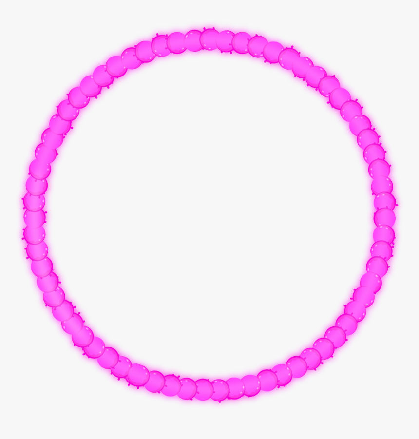 #freetoedit #neon #round #circle #pink #glow #frame - Transparent Background Red Circle Glow Png, Png Download, Free Download