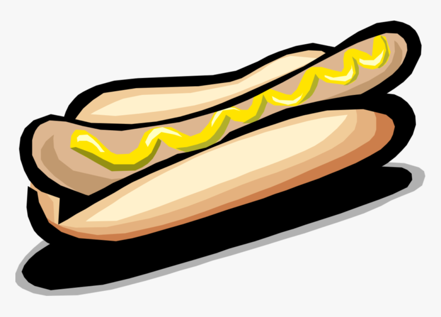 Vector Illustration Of Cooked Hot Dog Or Hotdog Frankfurter, HD Png Download, Free Download