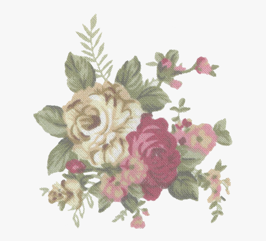 Tumblr Static Vintage Flower Print Stock By Candy Lace - Vintage Tumblr Flower Png, Transparent Png, Free Download