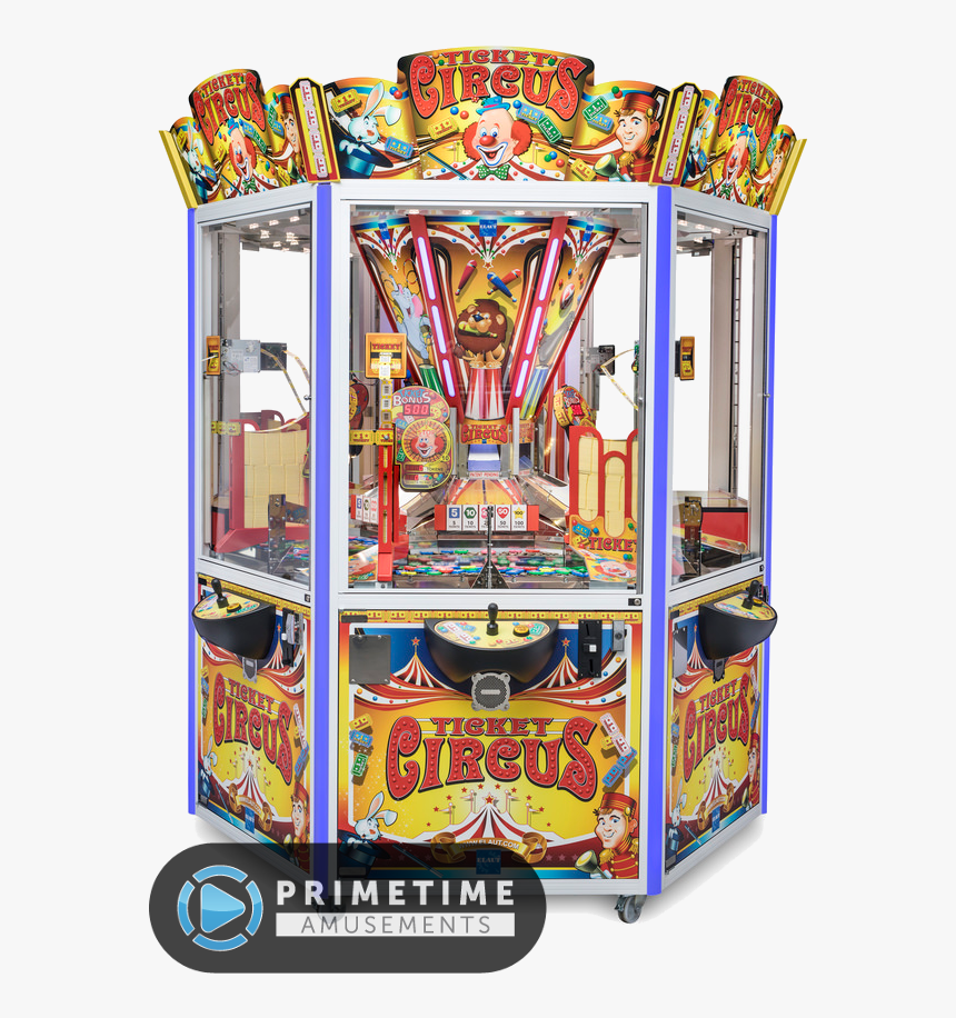 Ticket Circus Coin Pusher By Elaut Usa - 6 Player Coin Pushers, HD Png Download, Free Download