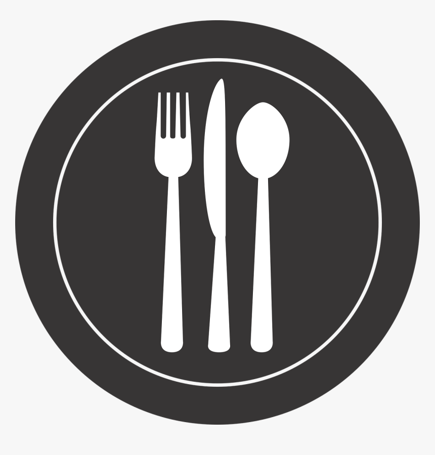 Spoon Fork And Plate Png, Transparent Png, Free Download