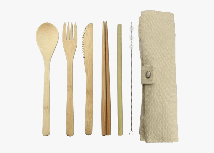 Bamboo Set & Straw - Bamboo Eco Friendly Products, HD Png Download, Free Download