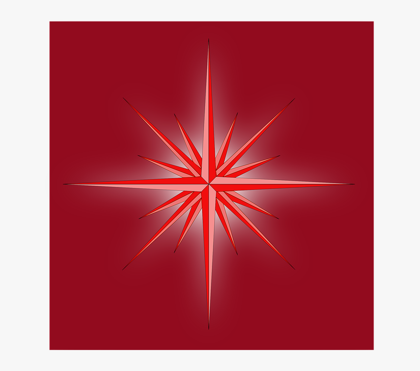 Stars, Red, Glowing, Red Background, Pink, White, Rays - Graphic Design, HD Png Download, Free Download