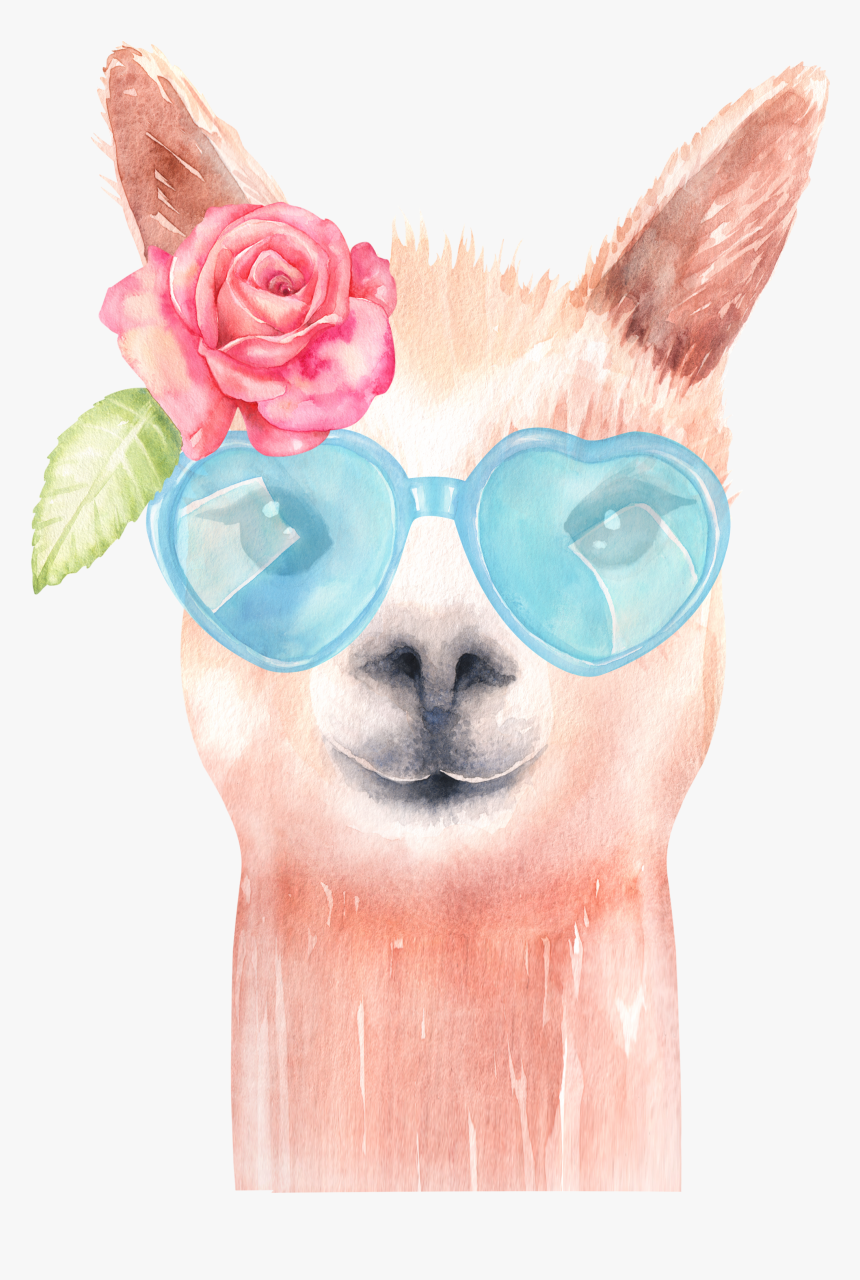 Dress Clipart Watercolor - Llama Birthday Invitations Printable, HD Png Download, Free Download
