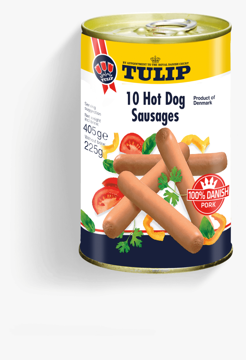 Tulip 10 Hotdog Sausages 225g - Sausage, HD Png Download, Free Download
