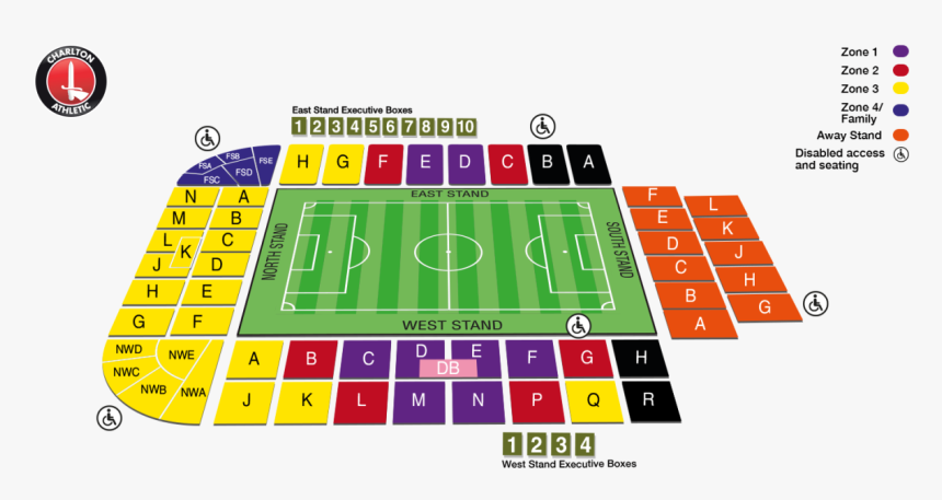 Transparent Gold Ticket Png - Charlton Athletic Stadium Plan, Png Download, Free Download