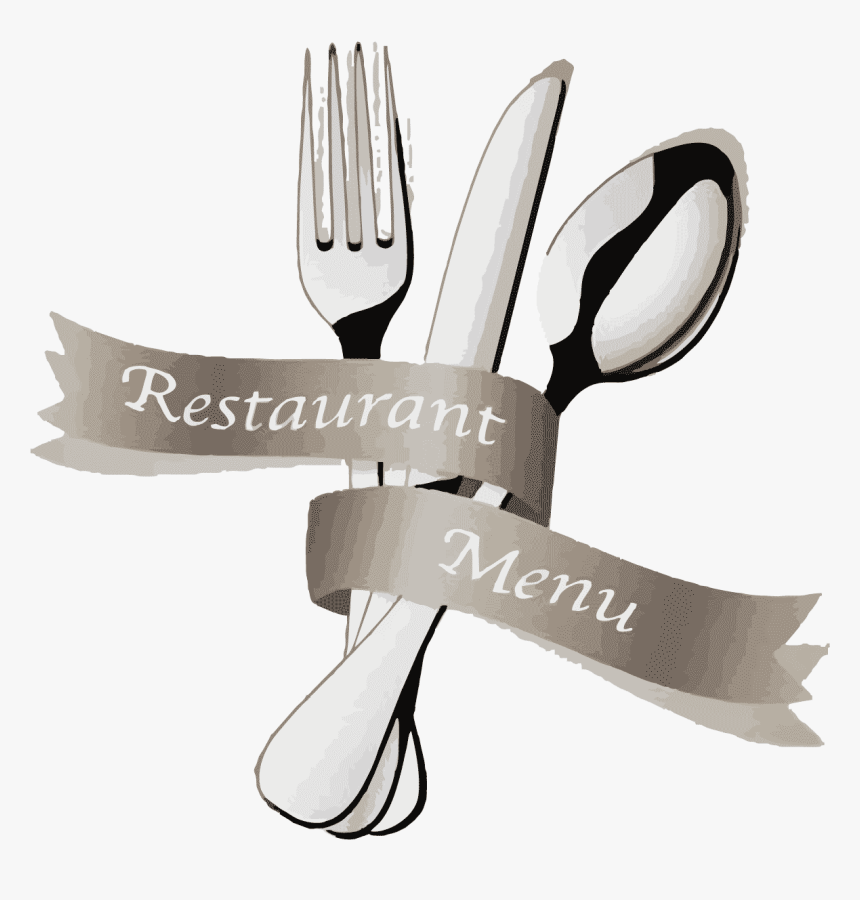 Clip Art Knife And Fork Menu - Fork And Spoon Menu Png, Transparent Png, Free Download