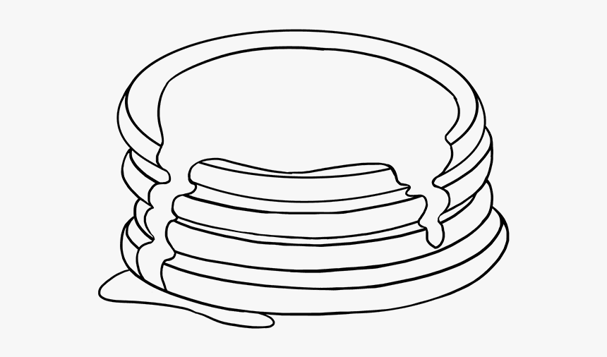 How To Draw Pancakes - Draw Pancakes, HD Png Download, Free Download