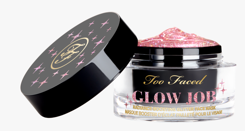 Glow Job Radiance Boosting Glitter Face Mask Pink Tiara - Glow Job Mask Too Faced, HD Png Download, Free Download