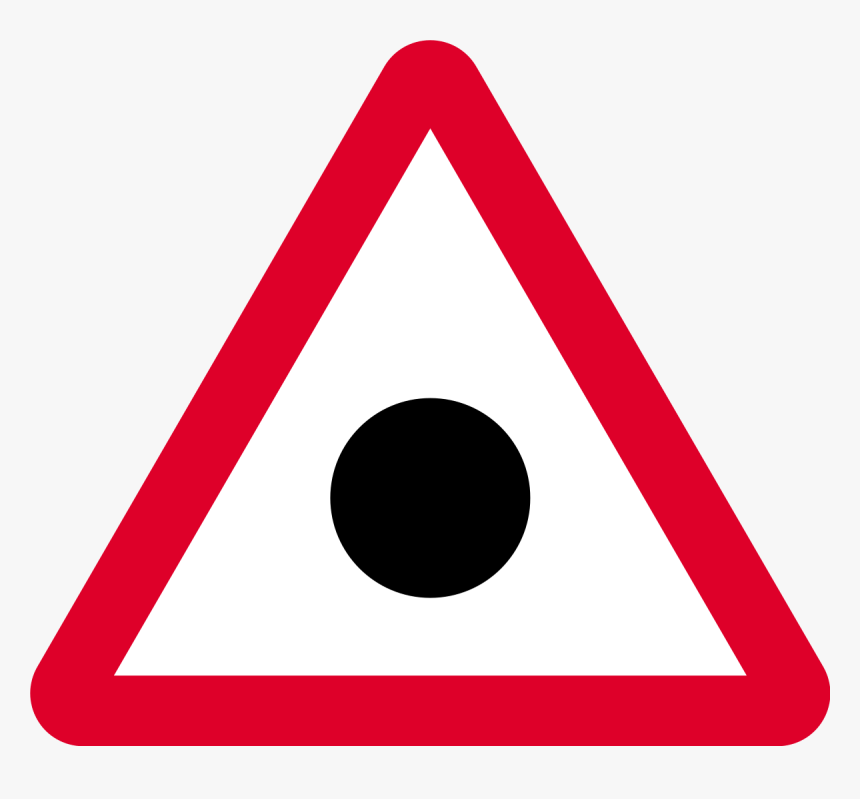 Black Dot Road Sign, HD Png Download, Free Download