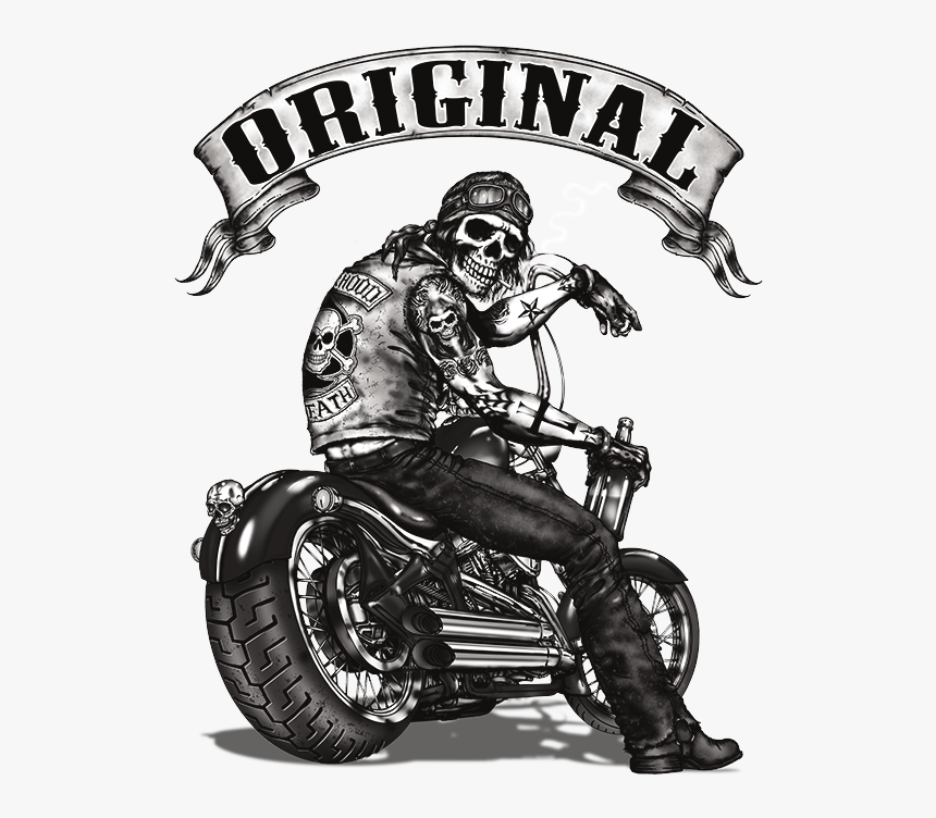 Skull Biker , Png Download - Skull Bikers Vector Png, Transparent Png, Free Download