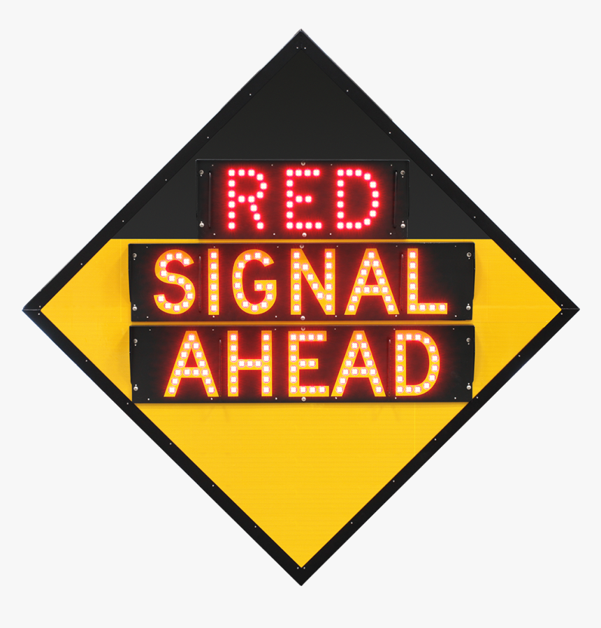 “ Signal Ahead” Advance Traffic Light Warning Road - Traffic Sign, HD Png Download, Free Download