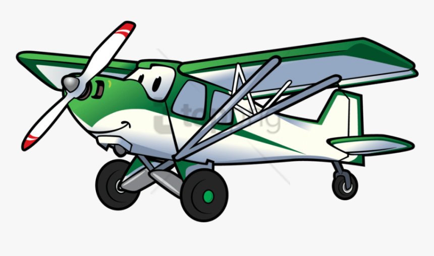 Transparent Biplane Png - Cartoon Airplane Clipart Png, Png Download, Free Download