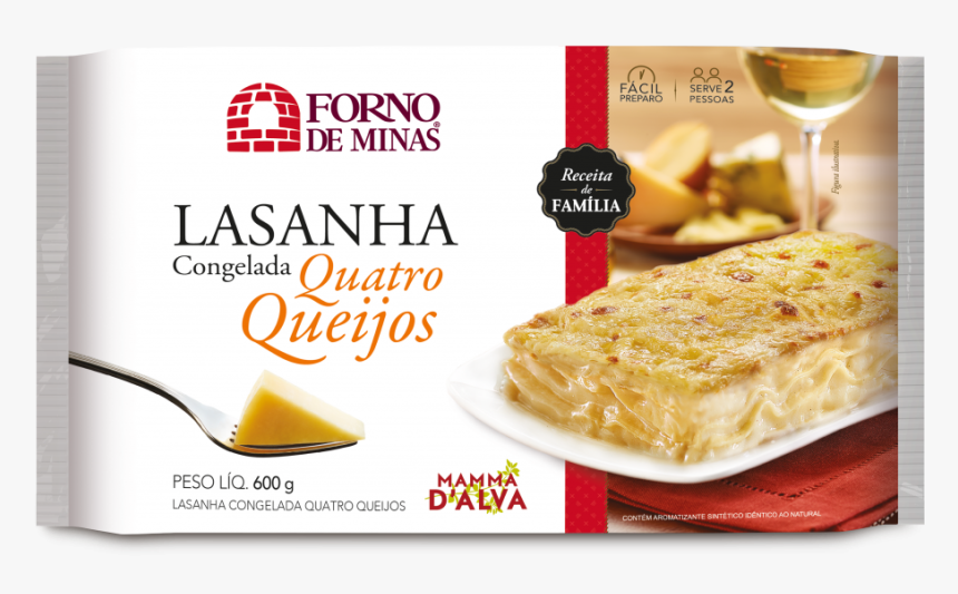 Lasanha Quatro Queijos - Forno De Minas, HD Png Download, Free Download