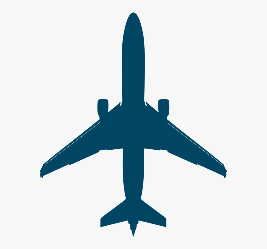 Airplane Silhouette Png, Transparent Png, Free Download