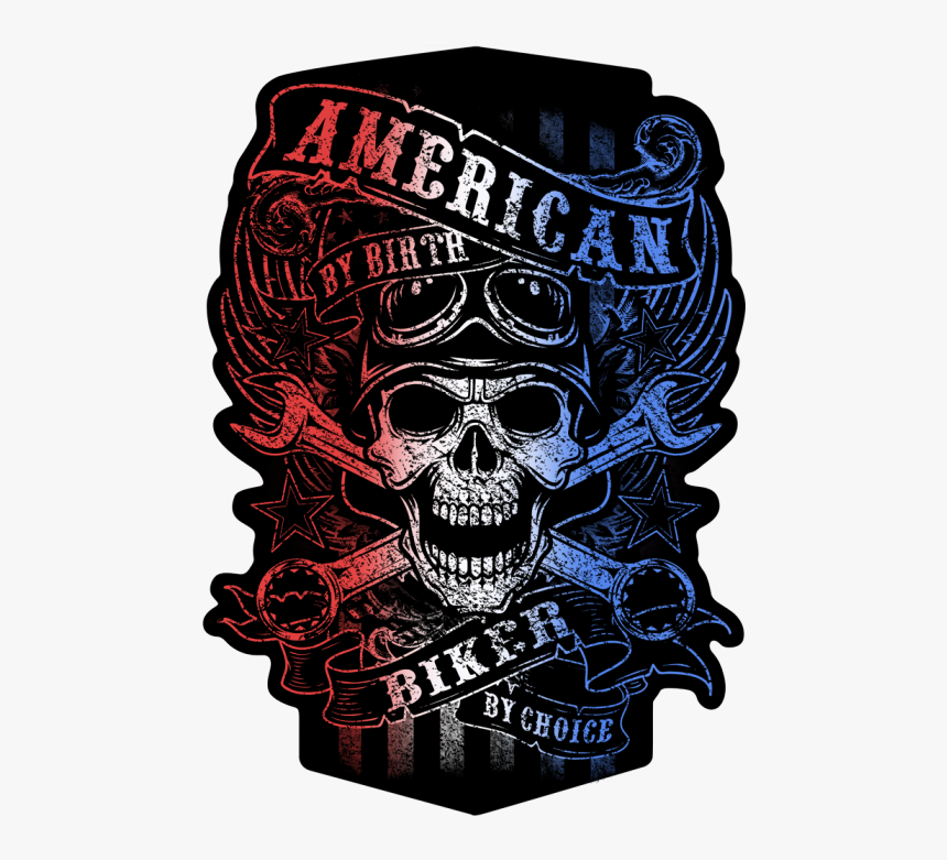 Biker Skull Png, Transparent Png, Free Download