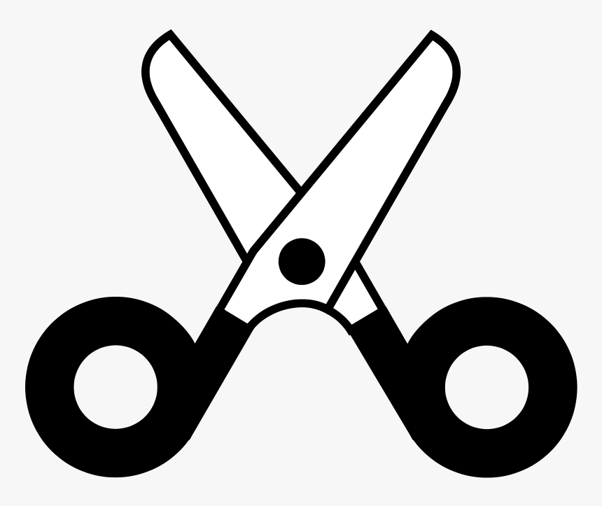 Black And White Scissors Clip Art, HD Png Download, Free Download