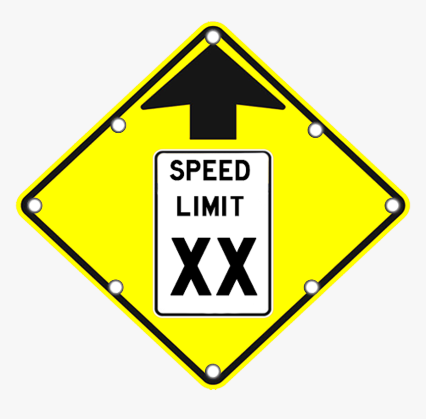 Speed Limit Ahead Sign - Speed Limit Warning Sign, HD Png Download, Free Download