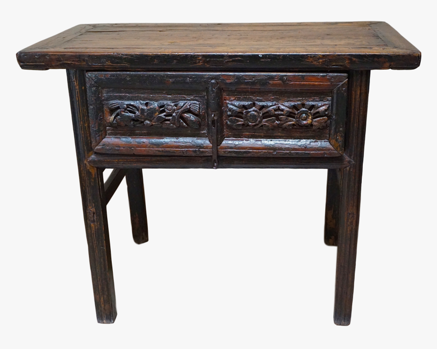 Primitive Painted Antique Asian Console Table - Chinese Old Table, HD Png Download, Free Download