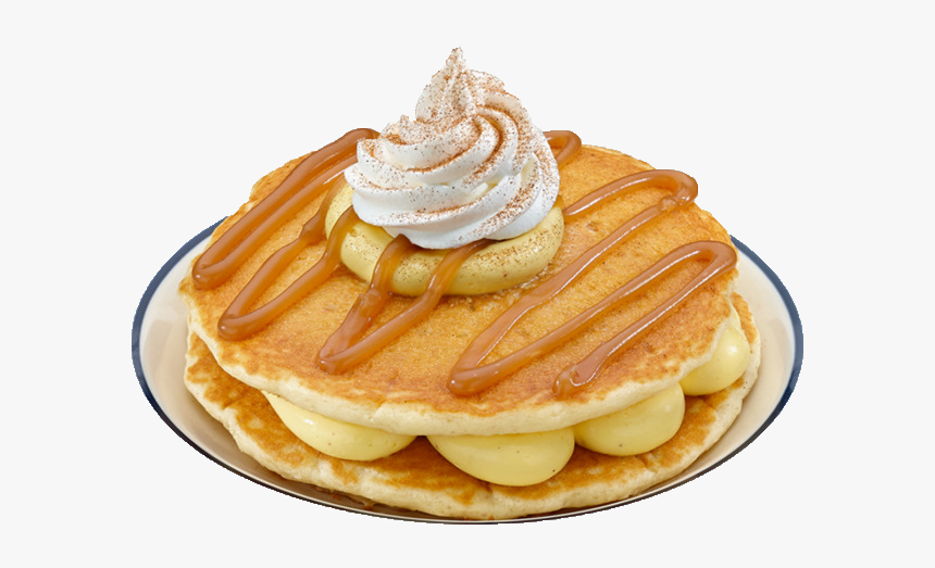 Cream,sour Cream,baked Goods,breakfast,whipped Pastry,produce - Eggnog Pancakes Ihop, HD Png Download, Free Download