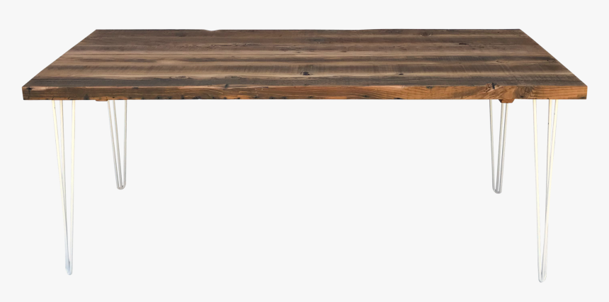 Old Growth Reclaimed Wood Table With Hairpin Legs - Sofa Tables, HD Png Download, Free Download