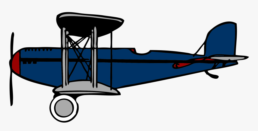 Free Old Airplane Cliparts - Biplane Clip Art, HD Png Download, Free Download