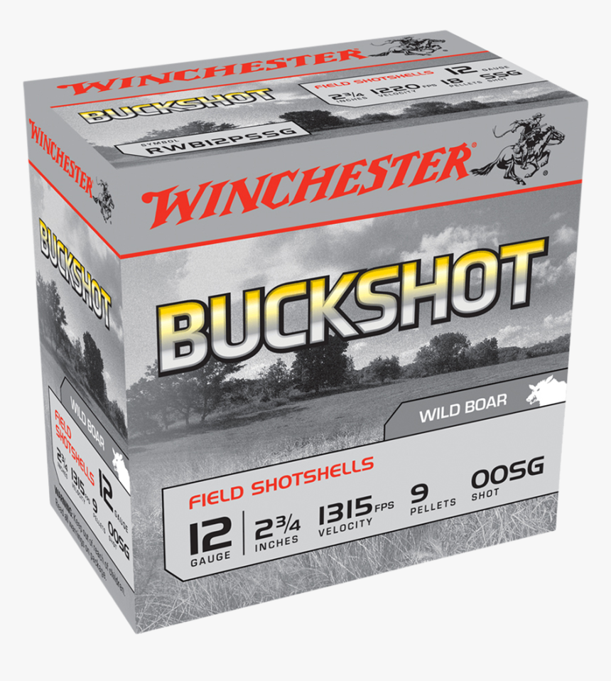 Winchester Buckshot 12g Oosg 2-3/4 - Winchester, HD Png Download, Free Download