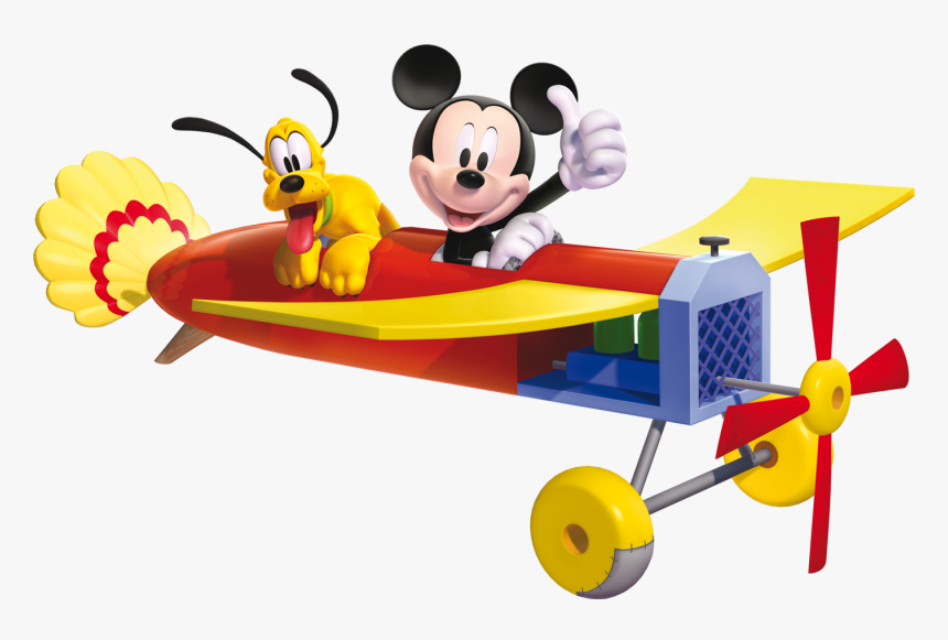 Plane Svg Mickey - Mickey Mouse In Airplane, HD Png Download, Free Download