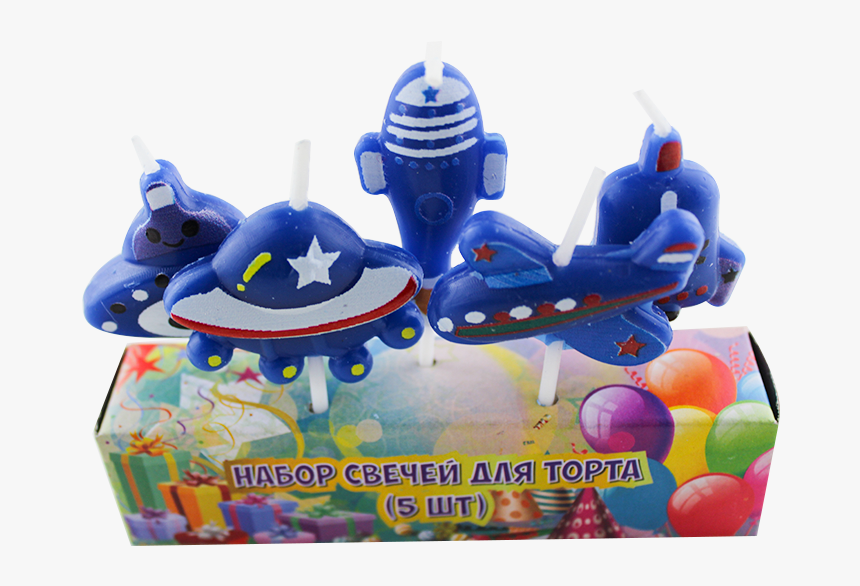 Spaceship, Rocket And Plane Cartoon Birthday Candles - Event, HD Png Download, Free Download