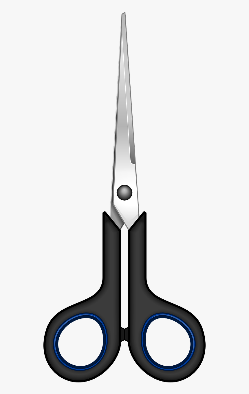Scissors Tool Cutting - Closed Pair Of Scissors, HD Png Download, Free Download