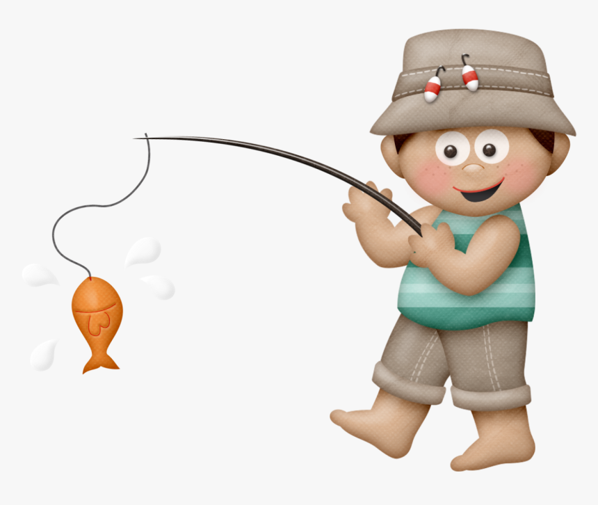 Boys Clipart Fishing - Pescaria Png, Transparent Png - kindpng