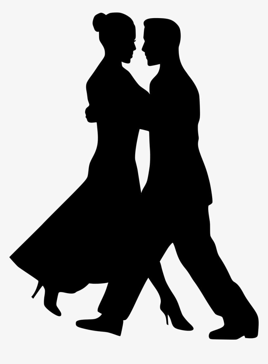 Dancing Couple Silhouette Vector, HD Png Download, Free Download