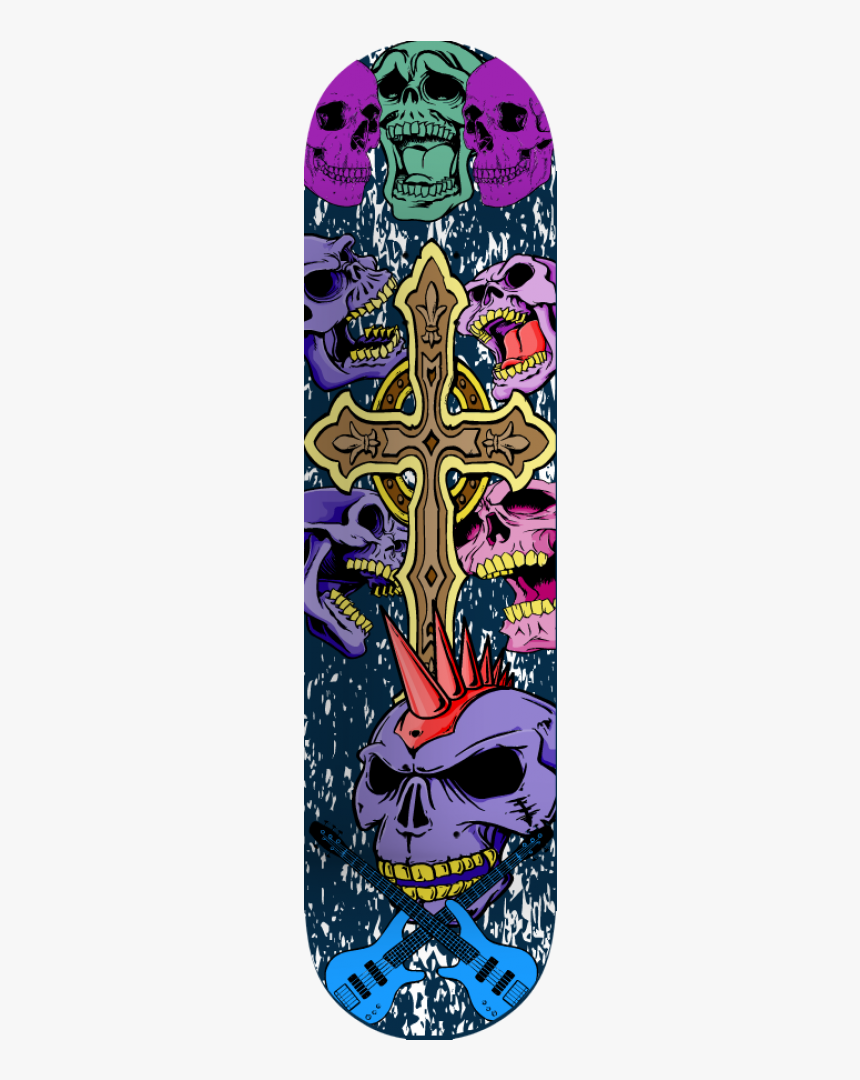 Punk Rock Skateboard - Skateboard Deck, HD Png Download, Free Download