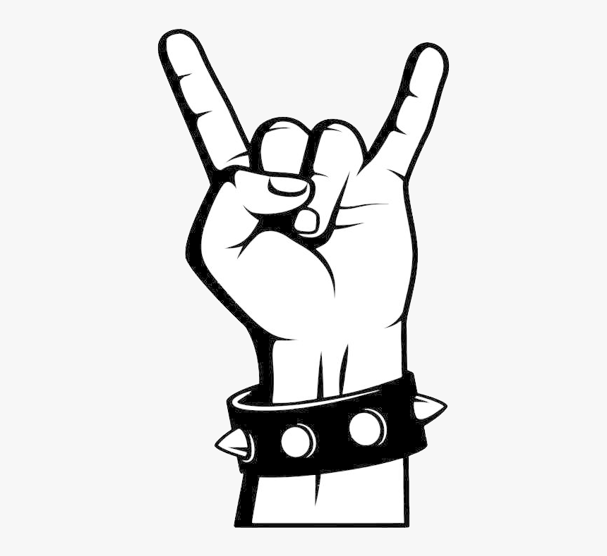 Punk Rock Png - Mano Rockera Png, Transparent Png, Free Download