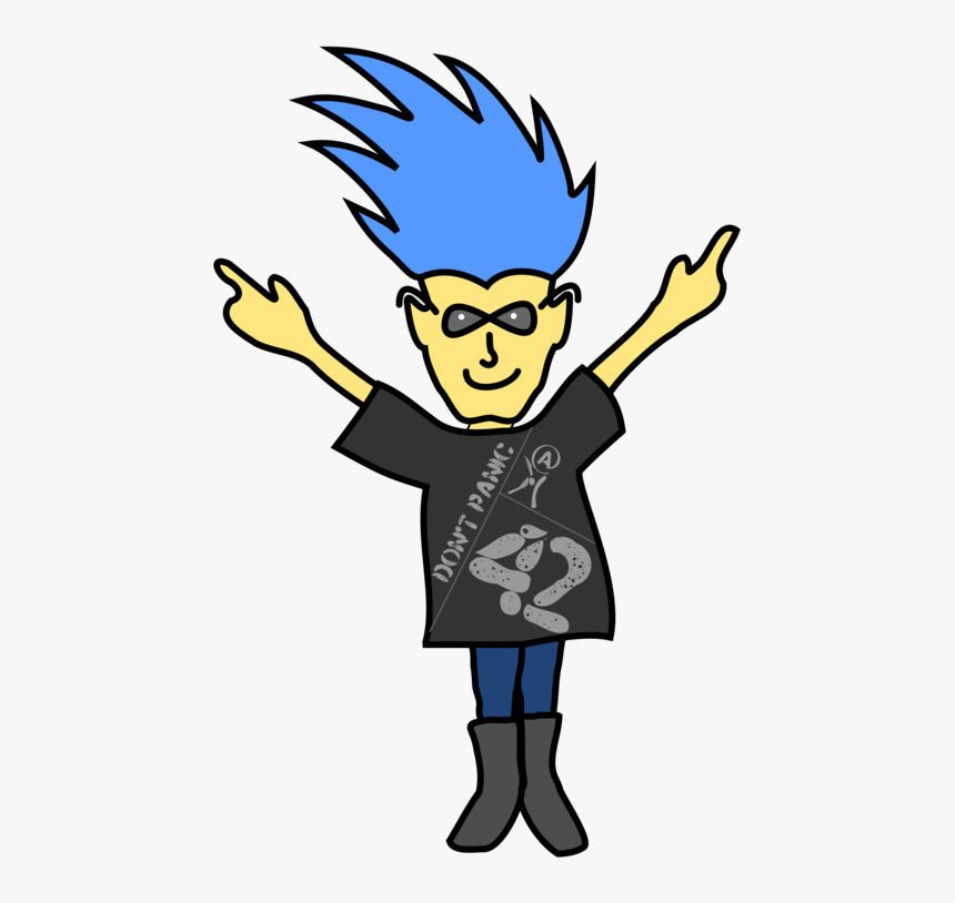 Punk Rock Png - Gambar Anak Punk Kartun, Transparent Png, Free Download