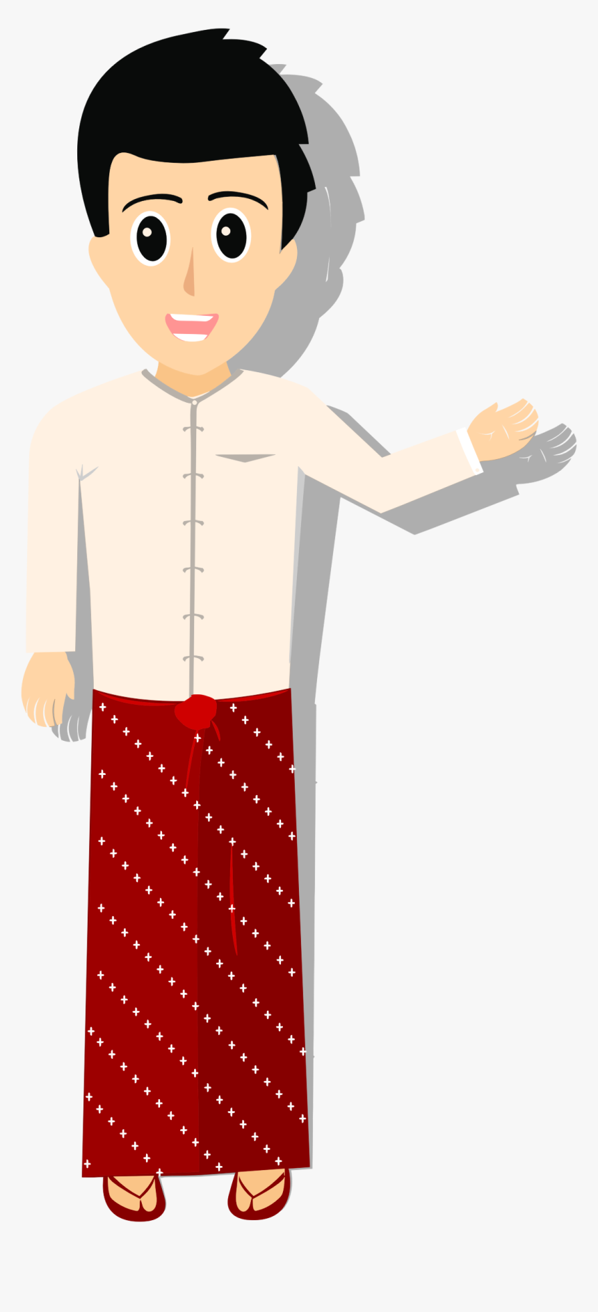 Transparent Native American Man Clipart - Myanmar Cartoon Png, Png Download, Free Download