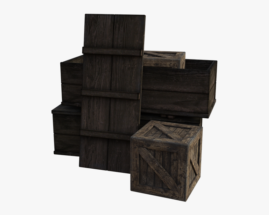 Wooden, Boxes, Crates, Old, Box, Table, Flat, Mail - Old Wooden Box Png, Transparent Png, Free Download