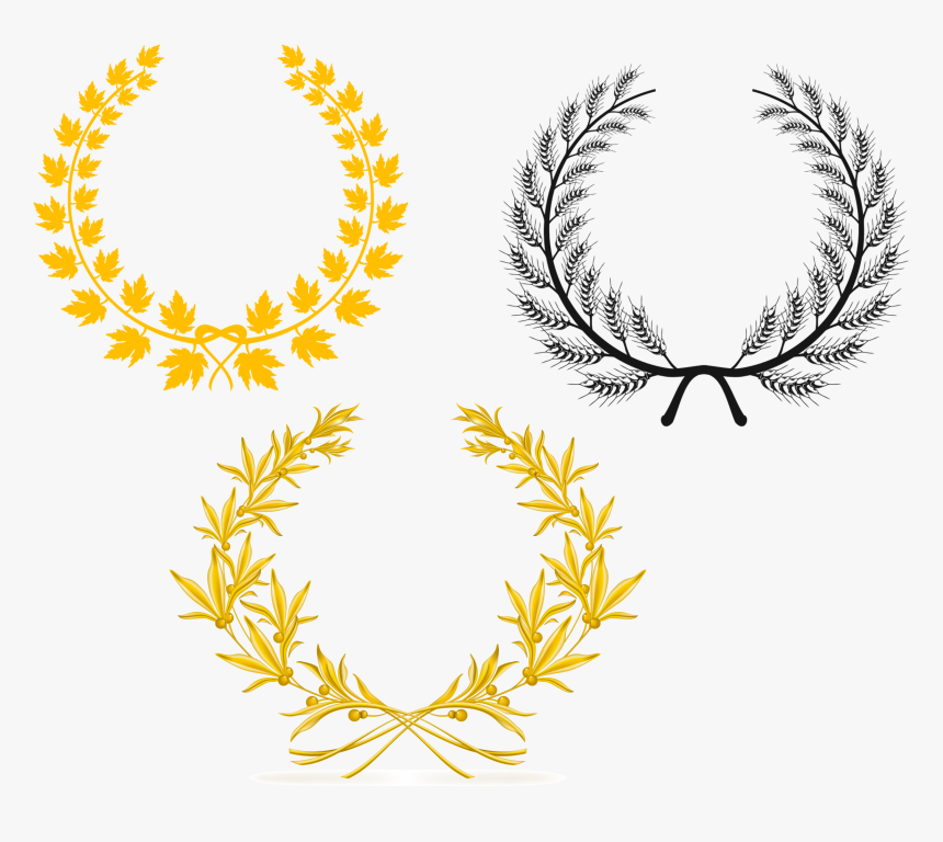 Transparent Wheat Icon Png - Vector Gold Olive Branch, Png Download, Free Download