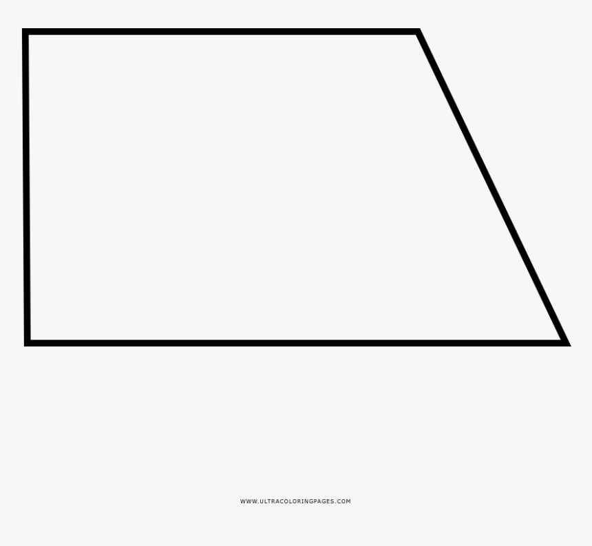 Trapezoid Coloring Page - Imagenes De Trapezoide Para Dibujar, HD Png Download, Free Download